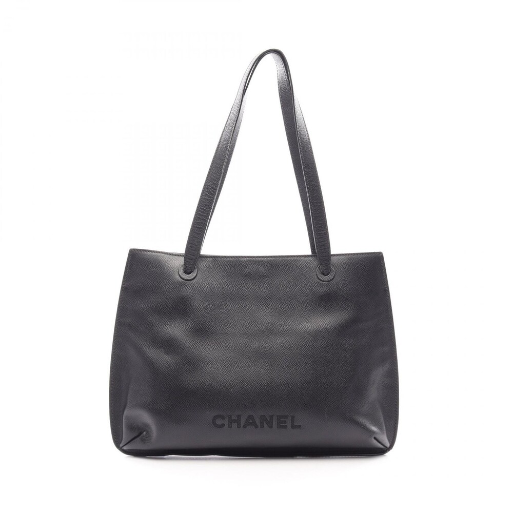 Chanel Logo Tote Shoulder Bag Grained #291327C11B